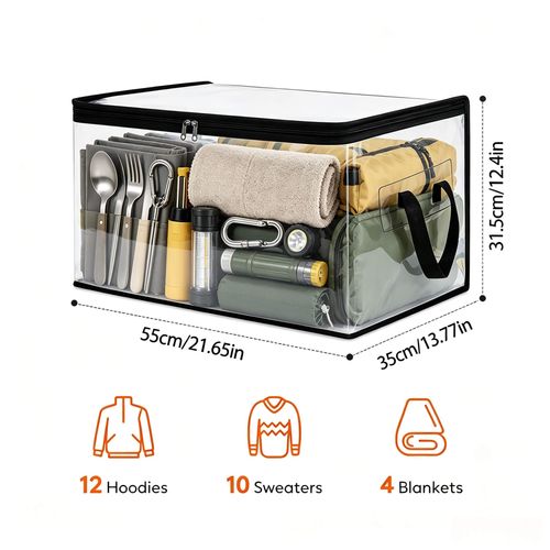 Transparent, Large-Capacity PVC Storage Bags