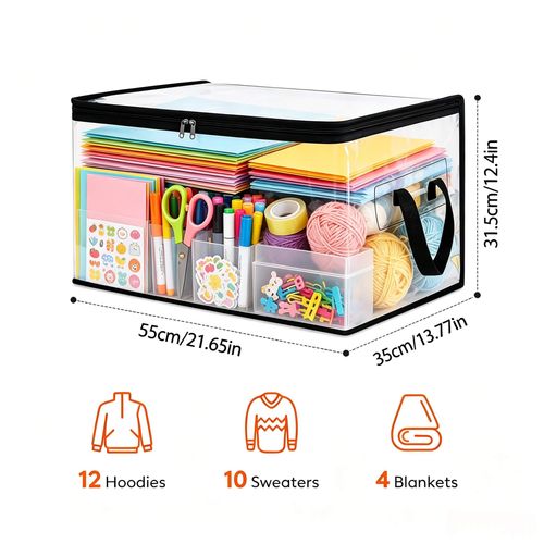 Transparent, Large-Capacity PVC Storage Bags