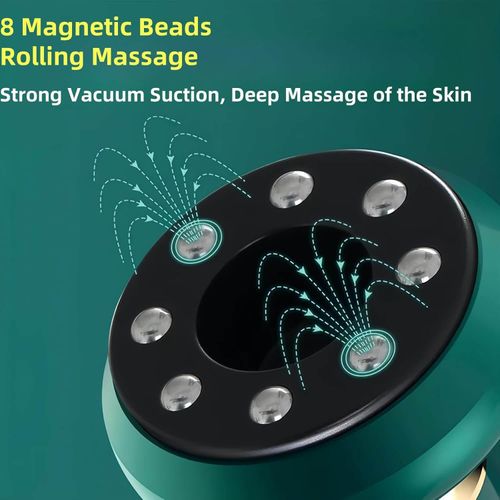 3-in-1 Rechargeable Massage Tool: Cupping, Gua Sha, 12-Speed LED Display