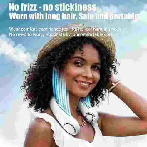USB-powered digital display neck fan
