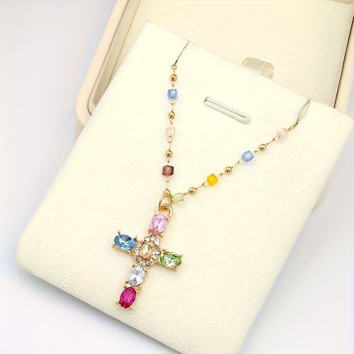 Colorful Cross Necklace