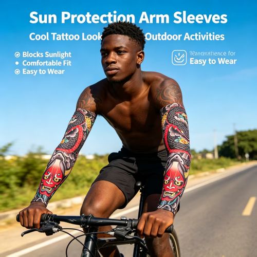 UV-Protective Ice Silk Tattoo Sleeves