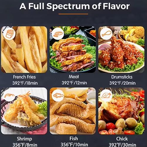 Large-capacity visible air fryer