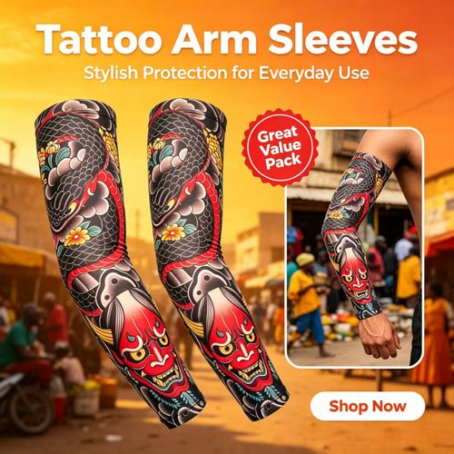 UV-Protective Ice Silk Tattoo Sleeves