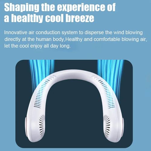 USB-powered digital display neck fan