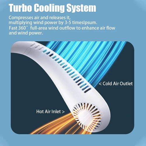 USB-powered digital display neck fan