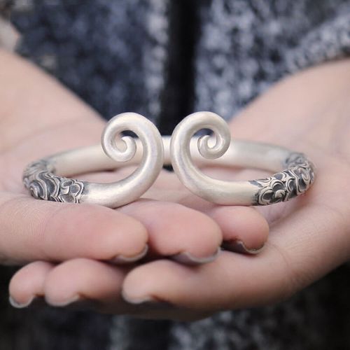 Hot Silver Journey To The West Monkey Bar Sun Wukong Golden Cudgel Bracelet