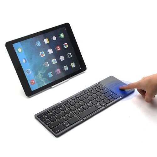 Teclado Mágico de Computador Portátil Mini Dobrável Mecânico para Jogos Sem Fio com BT para Múltiplos Sistemas