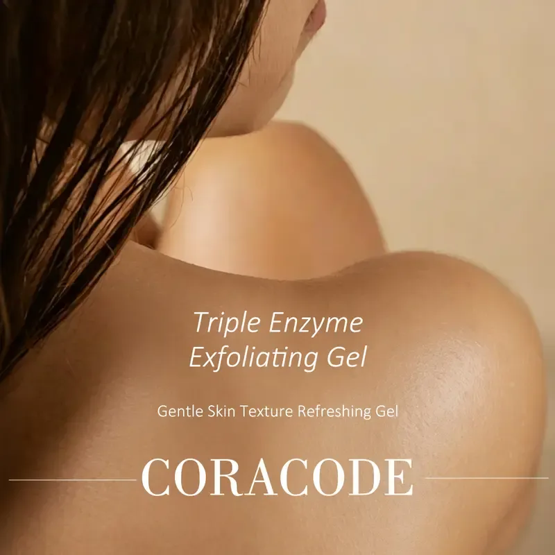 Triple Enzyme Exfoliating Gel Tube - Green Tea Aqua Peel, Gentle Face Scrub with Fruit Enzymes, AHA, BHA & Hyaluronic Acid, Hydrating Acne Care, Anti-Wrinkle, Clogged Pores Solution, 100ml for Adults (Exfoliate for Soft Skin Routine)