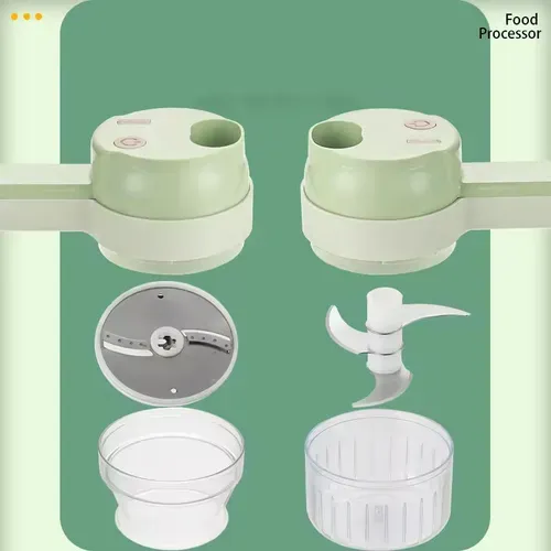 （Limited time 50% off promotion）2026 New Handheld Electric Vegetable Cutter Set Multifunctional Mini Electric Grinder 1963 sales