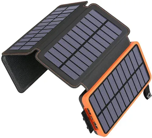 🔥 Bestseller in Ghana Foldable Solar Power Bank Dual Fast Charging Must-Have for Outdoor Emergencies