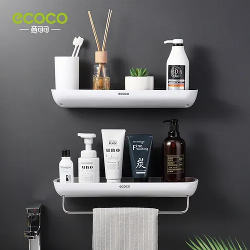 Modern Design Wall Shelves Multifunctional Bathroom Storage Shelf Heavy Duty Plastic Storage Rack 582 sales