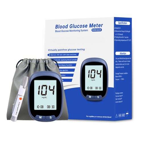 Home Care Safety Lcd Screen Blood Glucose Monitor Machine Glucose Meter With CE Certificate