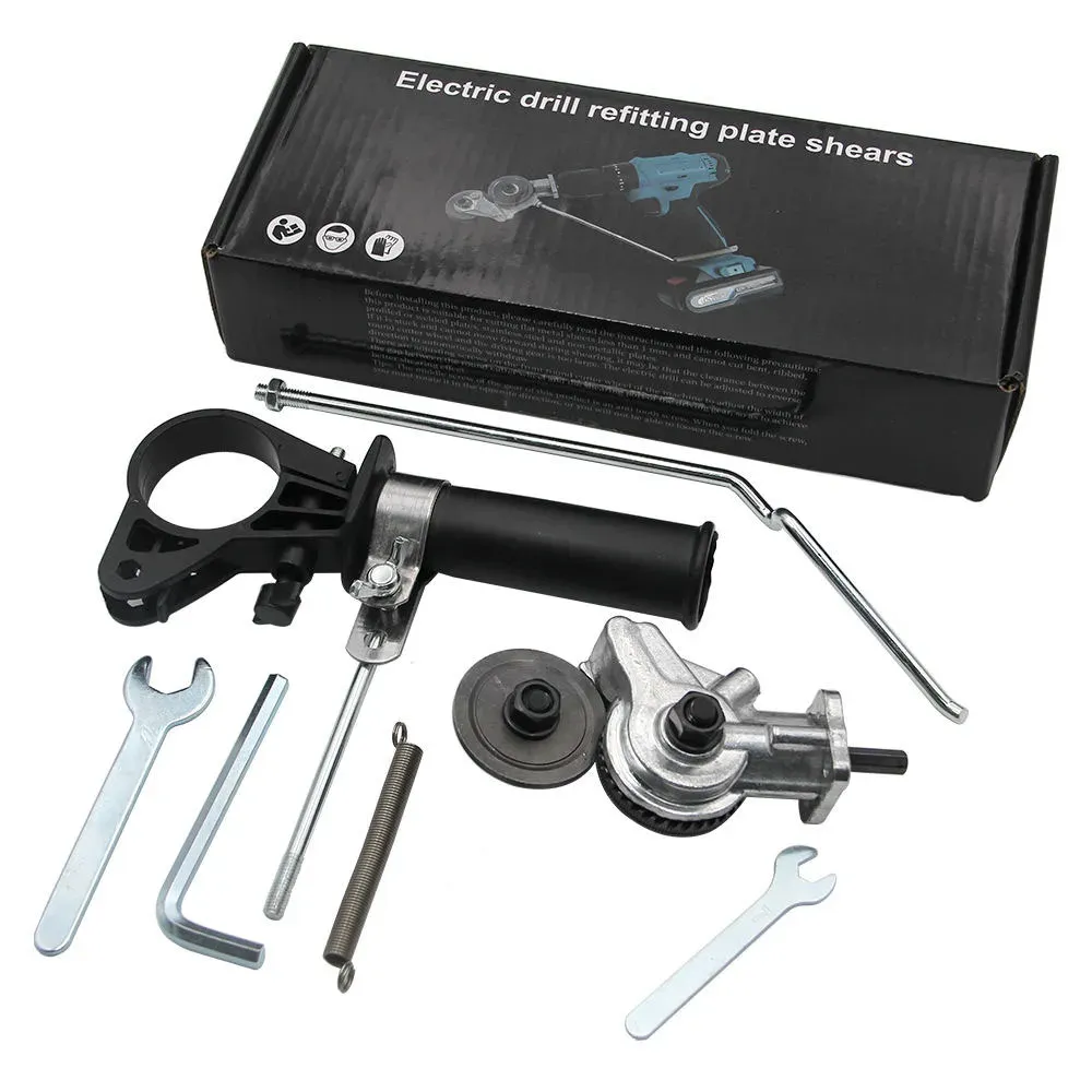 Electric drill refitting plate shears