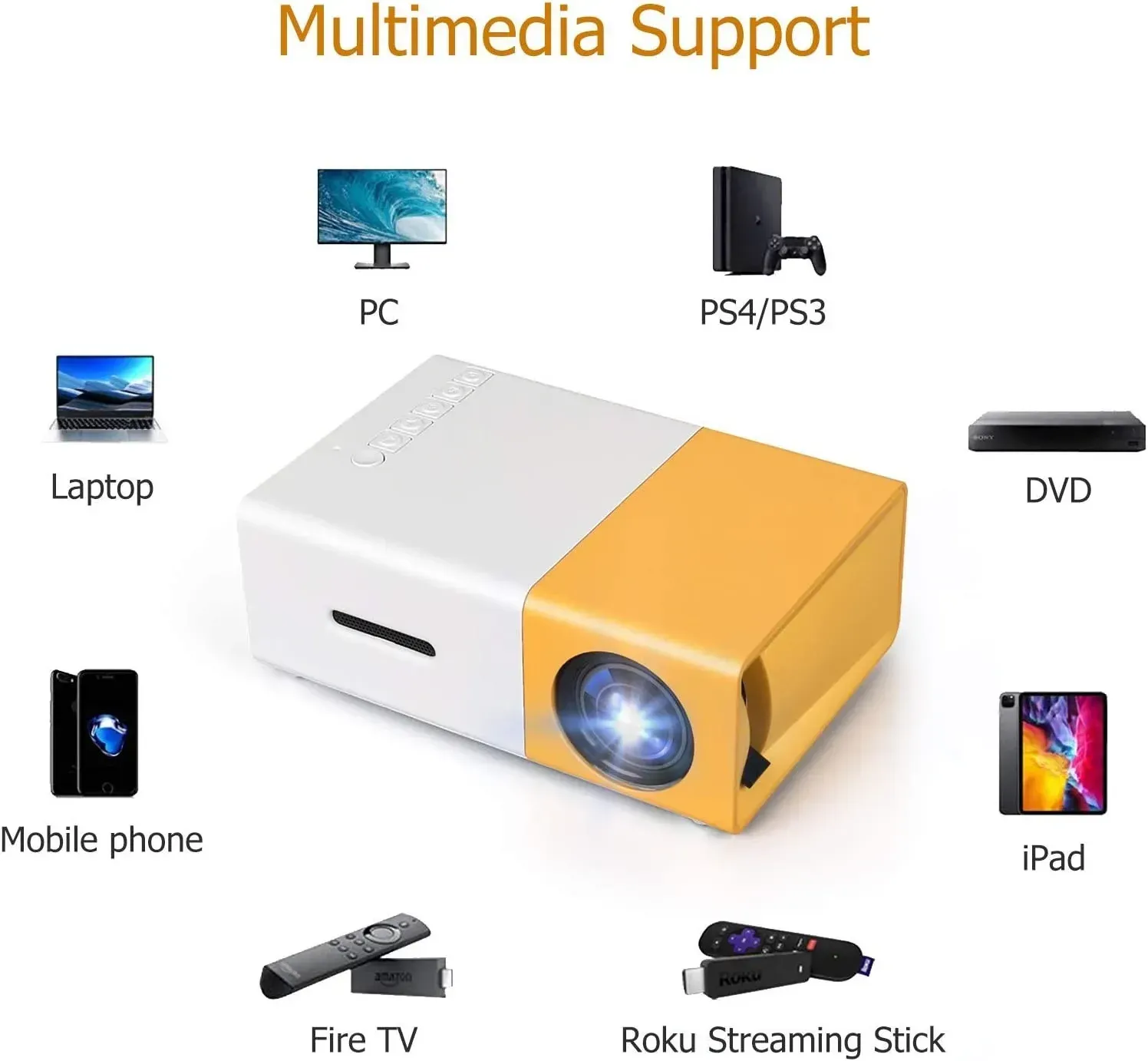 ✨HD Mini Projector YG300✨