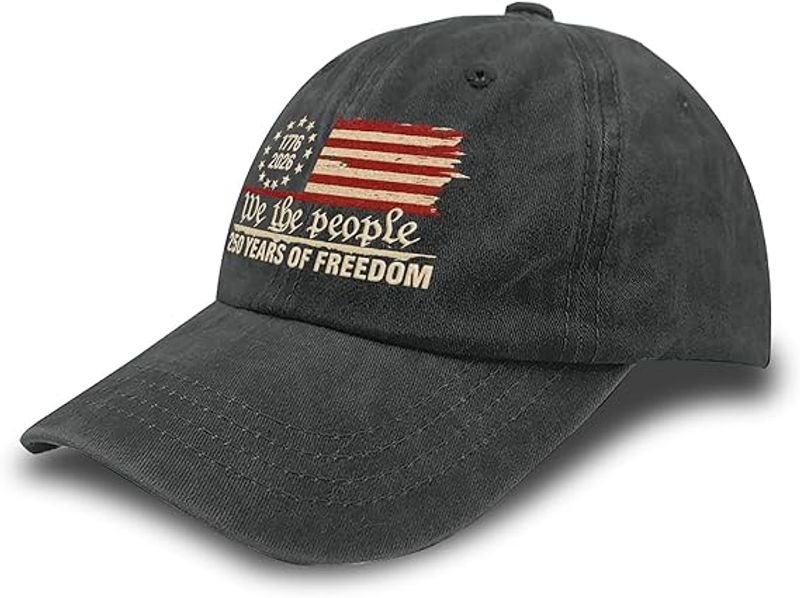 Us 250th Anniversary 250 Years Freedoms 1776 2026 Baseball Hats Funny