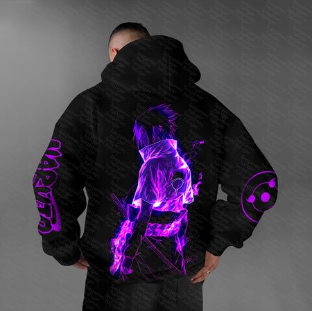 Unisex   Anime Graphic Streetwear Vintage Hoodie.Na