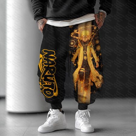 Unisex    Casual Anime Streetwear Pants.Na