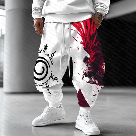 Unisex    Casual Anime Streetwear Pants.Na