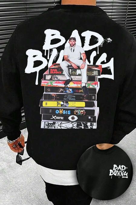 Bad Bunny Album Two Sided Sweatshirt For Men