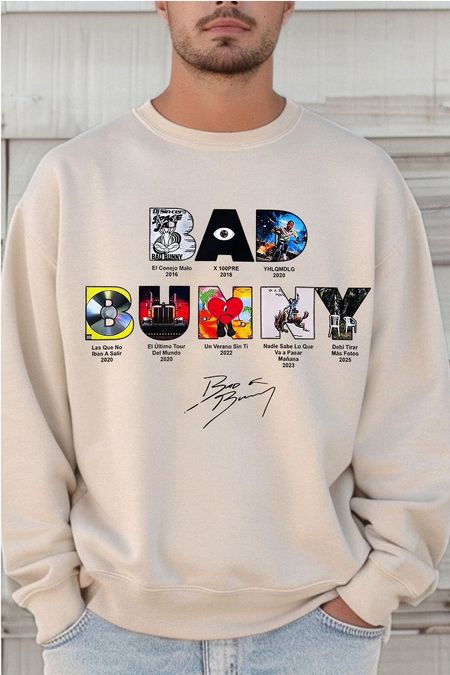 badbunny albums sweatshirt