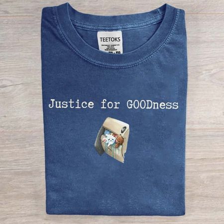 Women's Justice Light Round Neck Printed Casual T-shirt