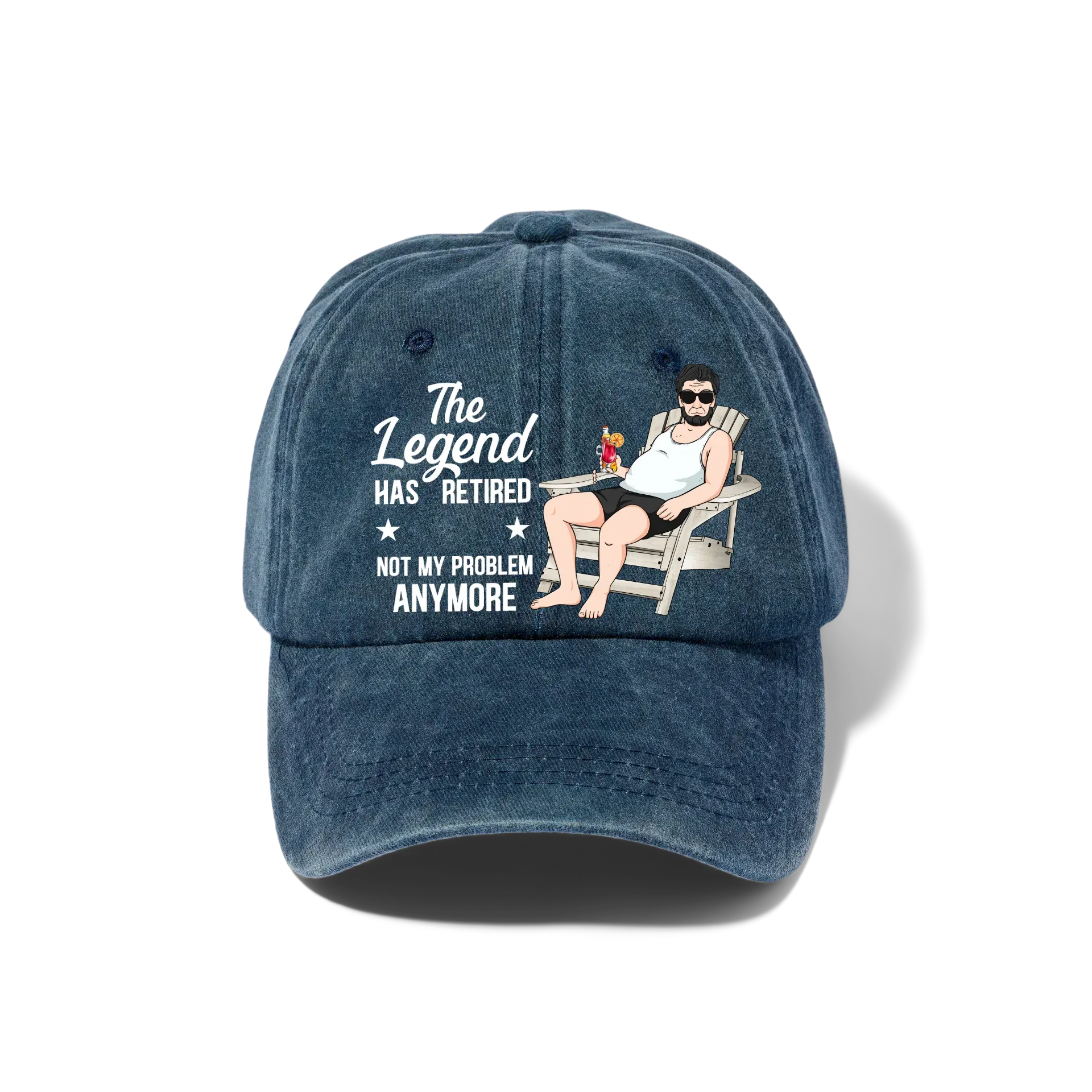 Personalized-The Legend Has Retired - Personalized Classic Cap