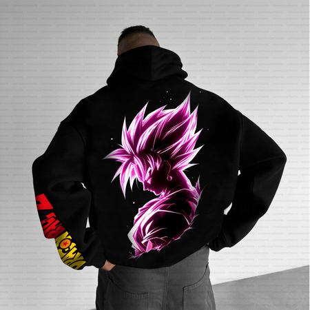 Unisex Anime Inspired Vintage Plush Hoodie