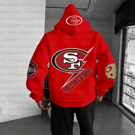 Unisex &amp;amp;amp;amp;quot;San Francisco 49ers&amp;amp;amp;amp;quot; Graphic Streetwear Vintage Plush Hoodie