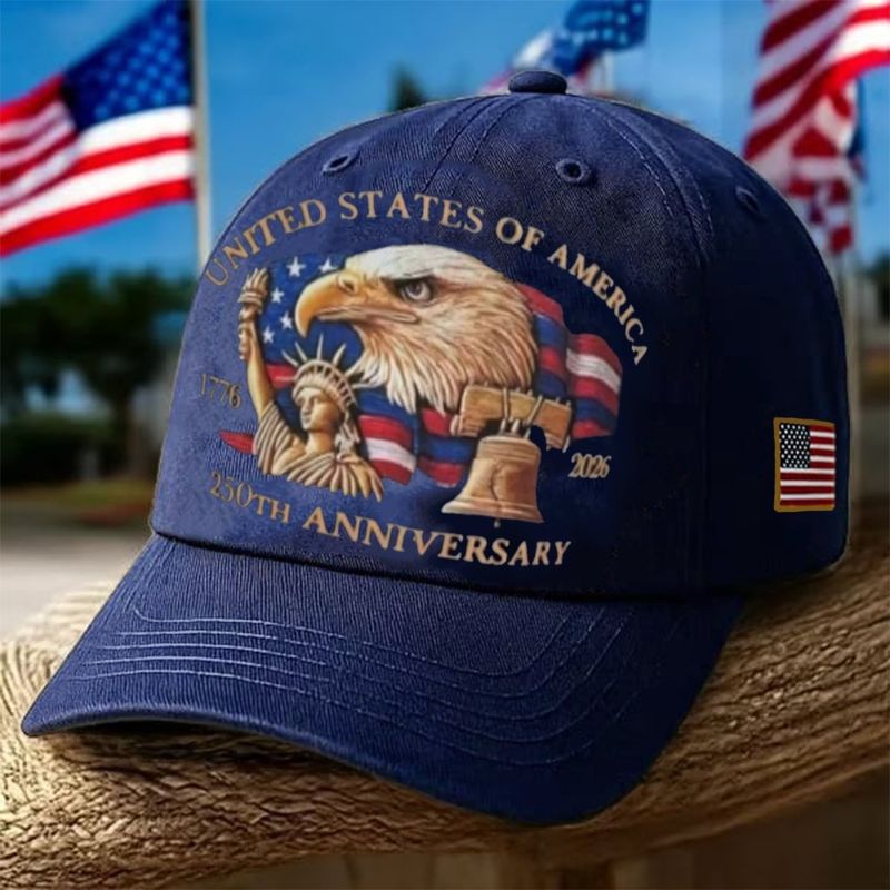 🗽Eagle & Liberty – United States 250th Anniversary Printed Hat🦅(Breathable & Lightweight Comfort & Unisex Fit)