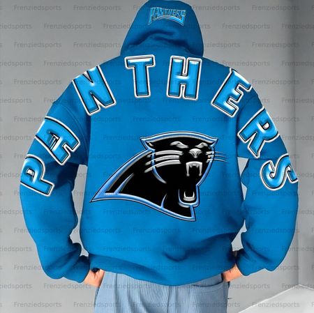 Unisex &amp;amp;amp;amp;quot;Carolina Panthers&amp;amp;amp;amp;quot; Graphic Streetwear Vintage Plush Hoodie
