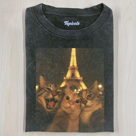 CAT SELFIE T-SHIRT