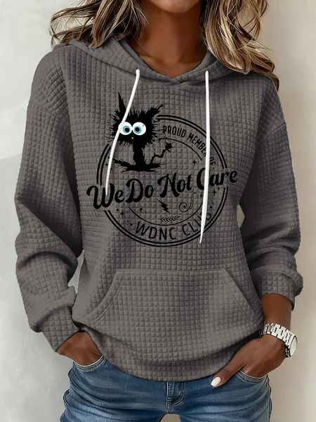 Retro Funny Proud Member Of WDNC Club We Do Not Care Menopause Perimenopause Print Hoodie
