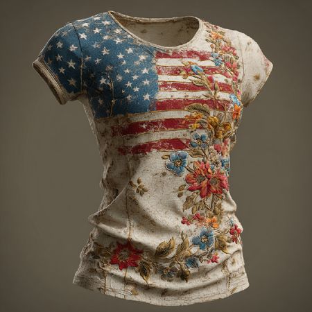 US 250th Anniversary Art Print Short-Sleeve T-Shirt