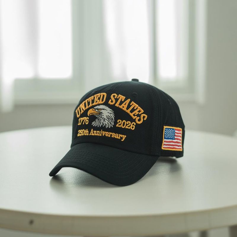 Embroidered Usa 250th Anniversary Cap American Eagle Cap Patriotic Hat 250th Anniversary Embroidered Baseball Us Tribute Retro Cap
