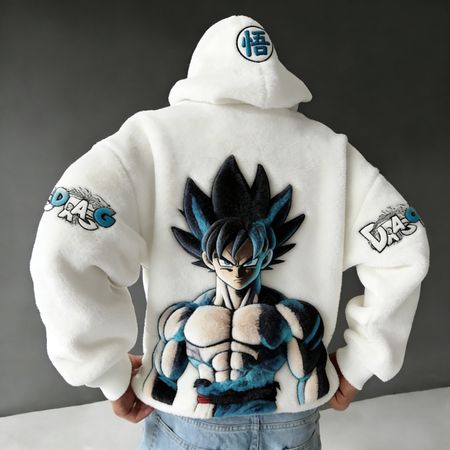 Dragon Ball Super: Goku Color-blocked Plush Hoodie