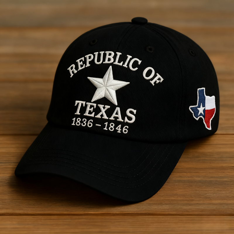 🔥Only a Few Left -Republic of Texas Commemorative Baseball Cap · Vintage Brown