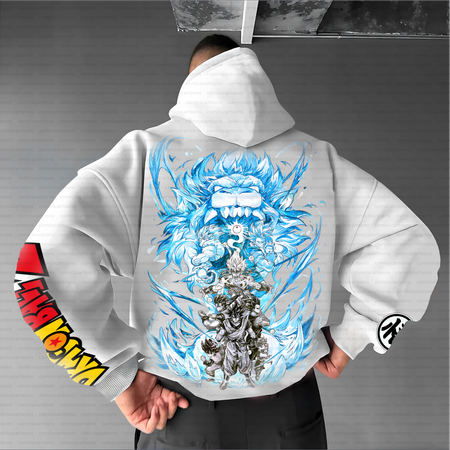 Unisex Anime Inspired Vintage Plush Hoodie