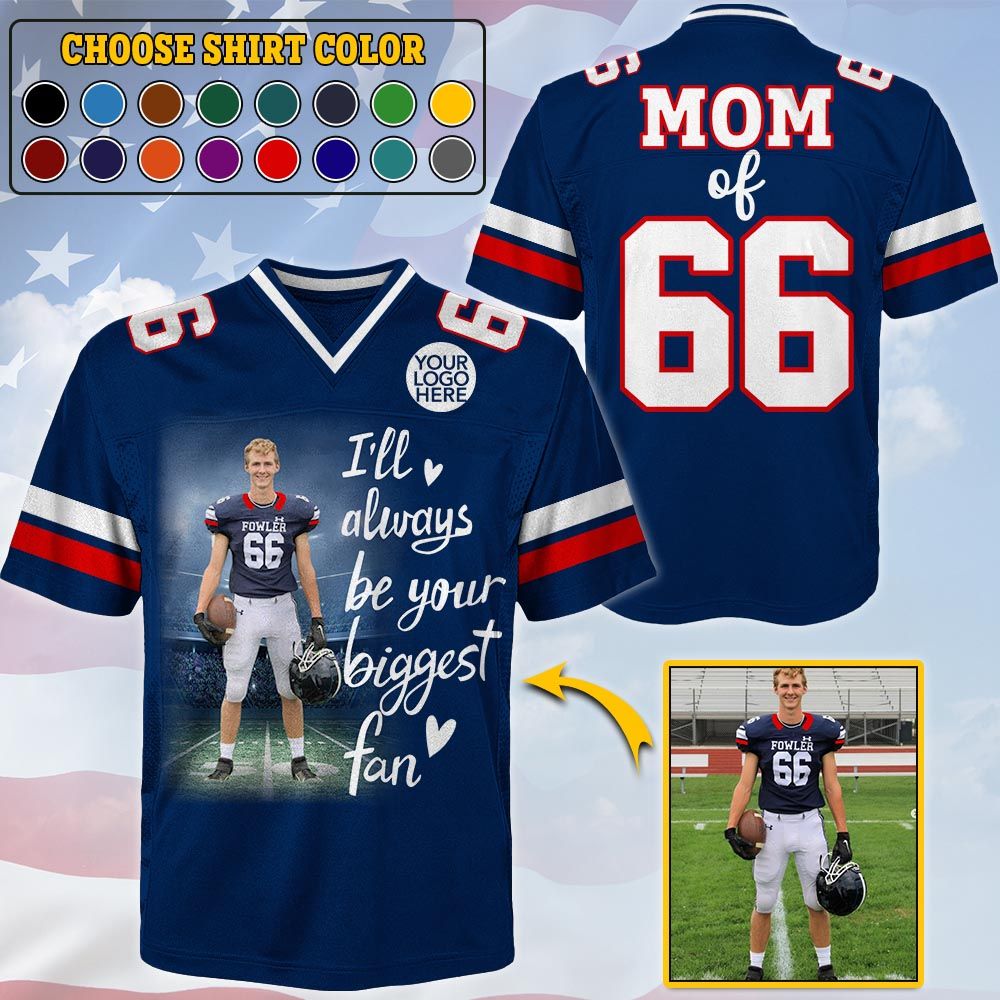 Custom Photo Football Game Day Football Jersey Gift For Football Lovers - Personalized Gift For Football Player K1702