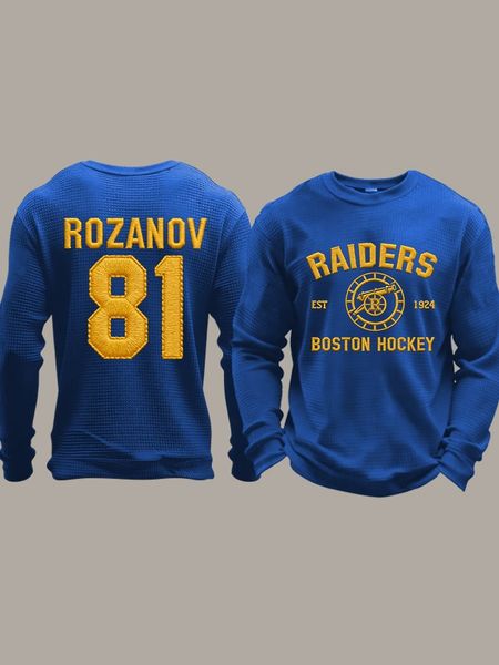 Men's Stupid Canadian wolf bird  Print Long-Sleeved T-Shirt