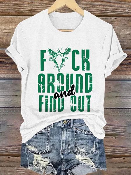 Retro Fuck Around & Find Out Print T-Shirt
