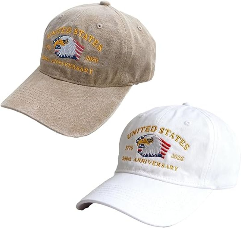Eagle   Usa 250th Anniversary Hat Adjustable United States Patriotic Cap For 250th Celebrationvintage Washed Baseball Cap