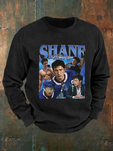 Men's  Hockey Romance Printed Casual  Sweatshirt