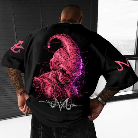 Majin buu Unisex Anime Inspired Vintage T-Shirt.DT