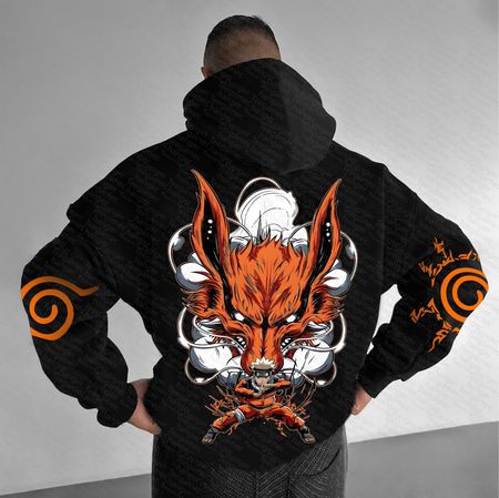 Unisex   Anime Graphic Streetwear Vintage Hoodie.Na