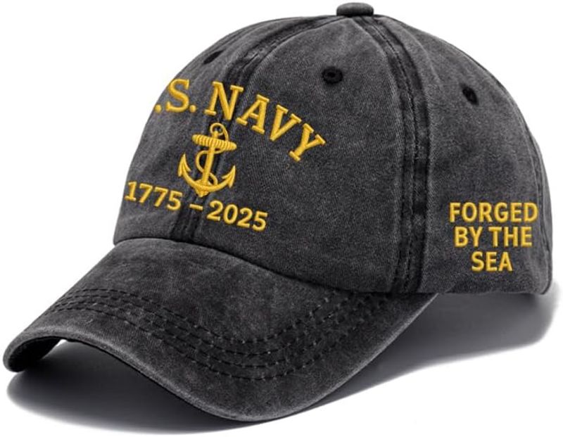 USA 250th Anniversary Hat, Adjustable 250th Anniversary Printed Patriotic Baseball Caps, Tribute Retro Washed Hat