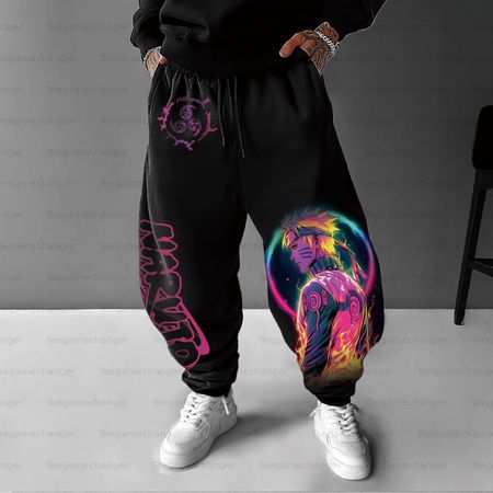 Unisex Anime Inspired Vintage Pants.Na