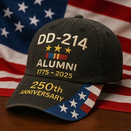 DD-214 250th Anniversary Art Print Hat