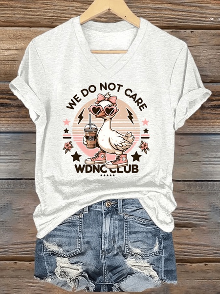 Women's  Retro Funny Proud Member Of  Club We Do Not Care Menopause Perimenopause Print T-Shirt