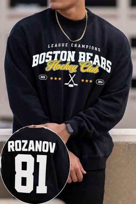Rozanov 81 Hockey Jersey 2 Sides Sweatshirt 🏒❤️‍🔥❤️‍🔥